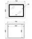 Зеркало Lidz Kubis KU2 700х600 мм с LED-подсветкой Touch, с антизапотеванием, с диммером, рег. яркости LDKU60070049286