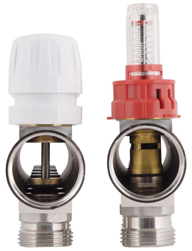 Коллектор с расходомерами Thermo Alliance Standart 1" 6 выходов 3/4" + евроконусы 3/4''х16&times;2 SD235W648887 - SD235W648887