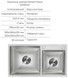 Кухонна мийка LIDZ Handmade H7843 Brushed Steel двійна 3,0/1,0 + диспенсер LDH7843BRU35387 - LDH7843BRU35387 - 5