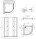 Душевая кабина Agua Cascad-S.F.D.90x90 см с поддоном CV035438 - Cascad-S.F.D.90x90 - 2