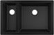 Кухонная мойка HANSGROHE S510-U635 под столешницу 710х450 две чаши 180/450 Graphiteblack черный графит 43433170 - 43433170 - 1