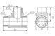 Трійник латунний SD Forte 1/2"ВРх1/2"ЗРх1/2"ЗР рівнопрохідний нікельований SF36515