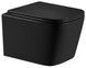 Унітаз підвісний Qtap Crow Ultra Quiet безобідковий з сидінням Slim Duroplast, Soft-close, Quick relase Matt Black QT05335171MB - QT05335171MB - 1