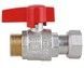 Кран кульовий прямий з накидною гайкою Thermo Alliance Standart 3/4" ВЗ латунь PN40 TAS261W20