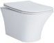 Унитаз подвесной QTAP Presto безободковый с сиденьем Soft-close QT24332615EW - QT24332615EW - 1