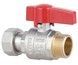 Кран кульовий прямий з накидною гайкою Thermo Alliance Standart 3/4" ВЗ латунь PN40 TAS261W20