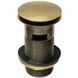 Донный клапан McALPINE CW60-АB Cliсk-Claсk бронза для раковины 1 1/4" с переливом - CW60-AB - 1