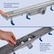 Трап Qtap Dry Tile 304-900 с сухим затвором 900 мм под плитку (универсальный) QTDRYTILE304900 - QTDRYTILE304900 - 9