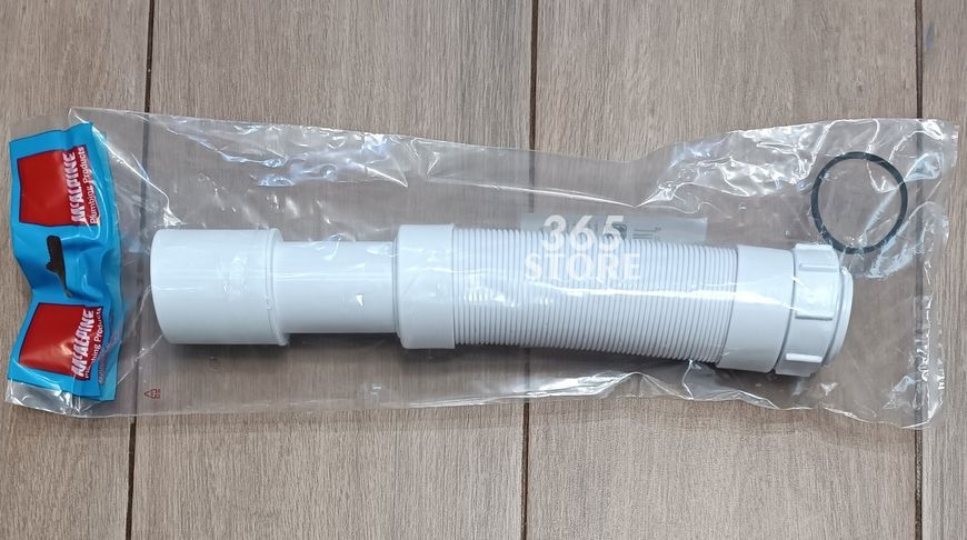 Труба растяжная (гофра) McALPINE 1 1/2&rdquo;x40/50 мм до 600 мм FLX-HC27-600
