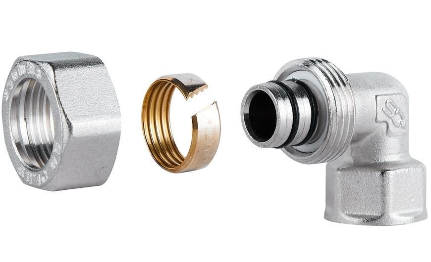 Кутик обтискний SD Plus 20х1/2" ВР розбірний латунь SD156W2015