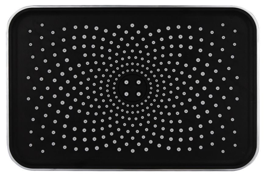 Лейка для верхнего душа Qtap Hlavova 260x180 мм прямоугольная QTHLA107CRM45784 Chrome/Black - QTHLA107CRM45784