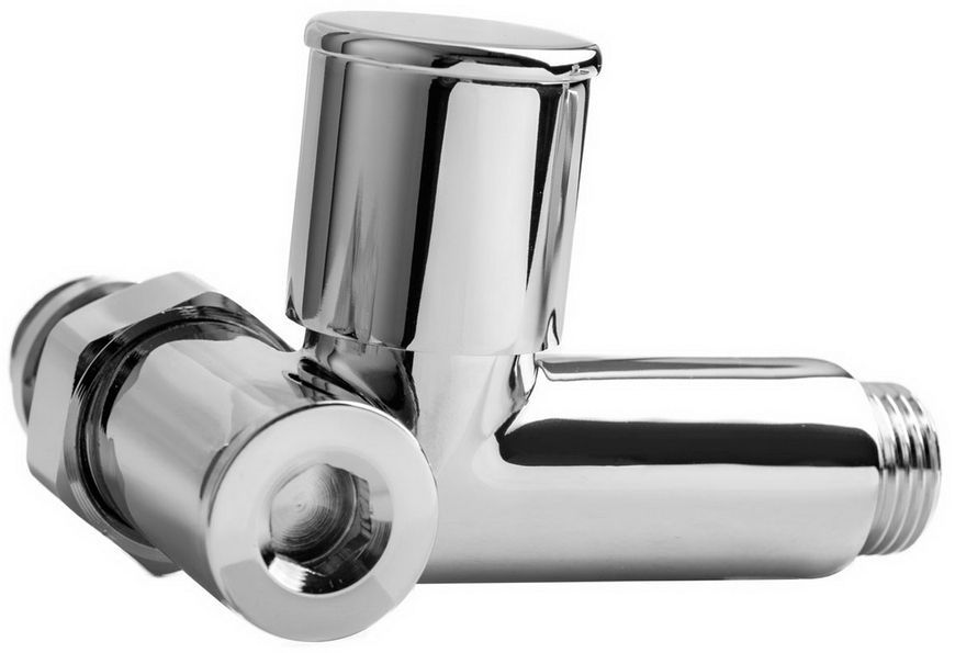 Кран для полотенцесушителя угловой NAVIN под ТЭН 1/2"х1/2", 2 шт. (21-032430-7777) - 21-032430-7777