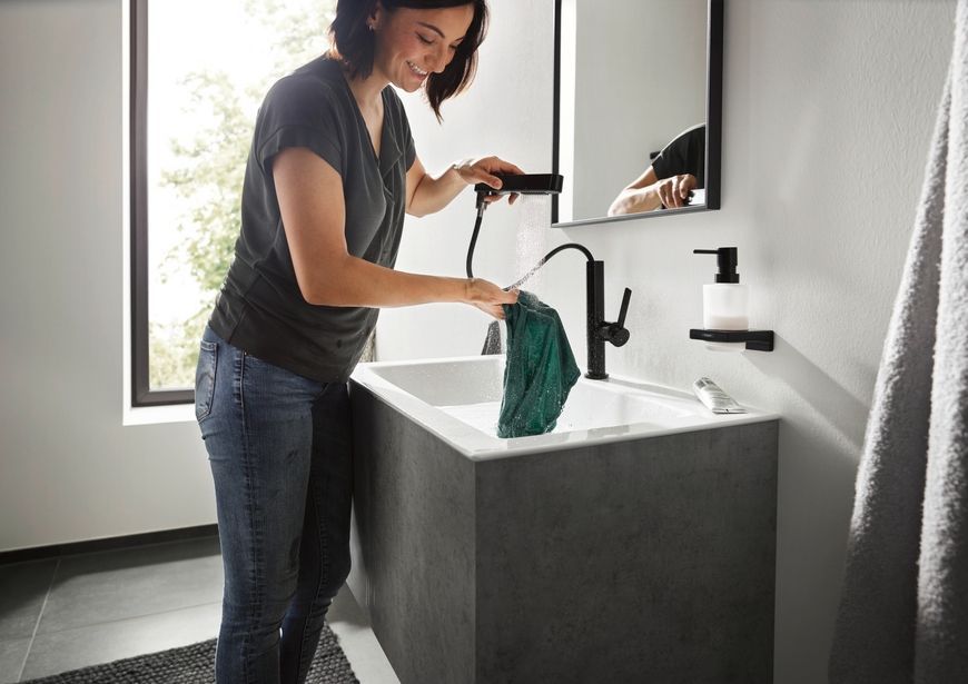 Диспенсер для рідкого мила HANSGROHE AddStoris 41745670 чорний матовий - 41745670