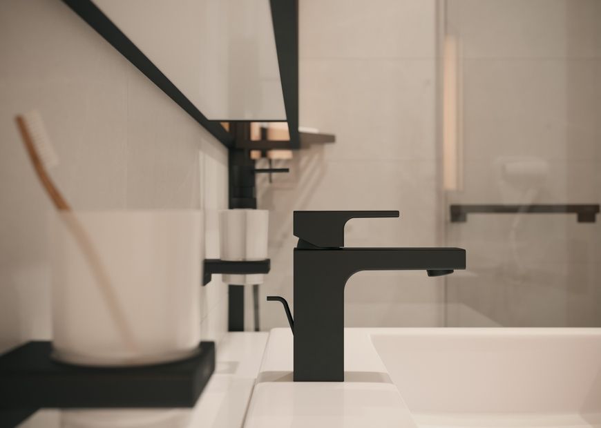 Диспенсер для рідкого мила HANSGROHE AddStoris 41745670 чорний матовий - 41745670