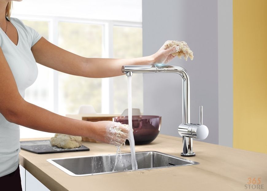Змішувач для мийки сенсорний GROHE&nbsp;Minta Touch з висувним виливом 31360001 - 31360001