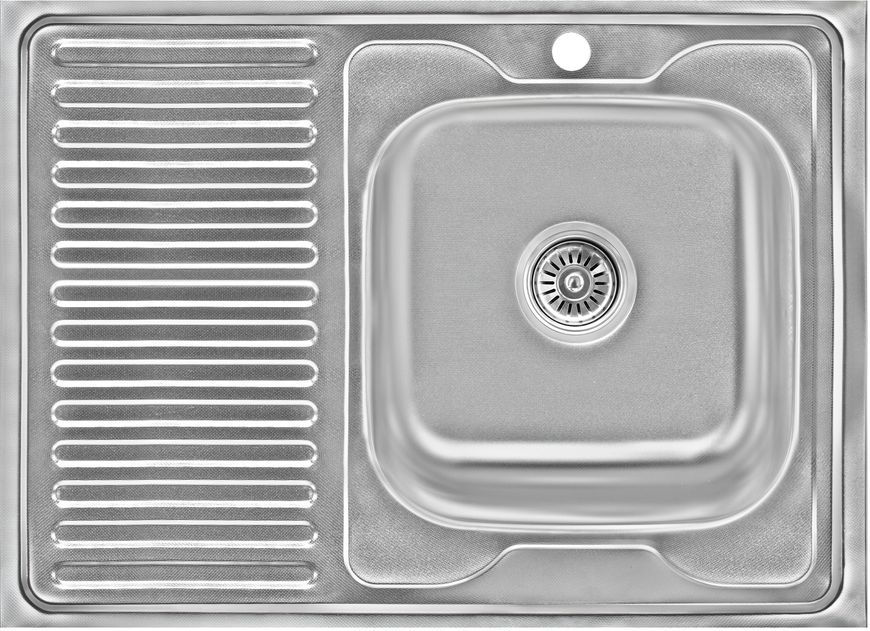Кухонна мийка LIDZ 6080-R Decor 0,6 мм (160) - LIDZ6080RDEC06