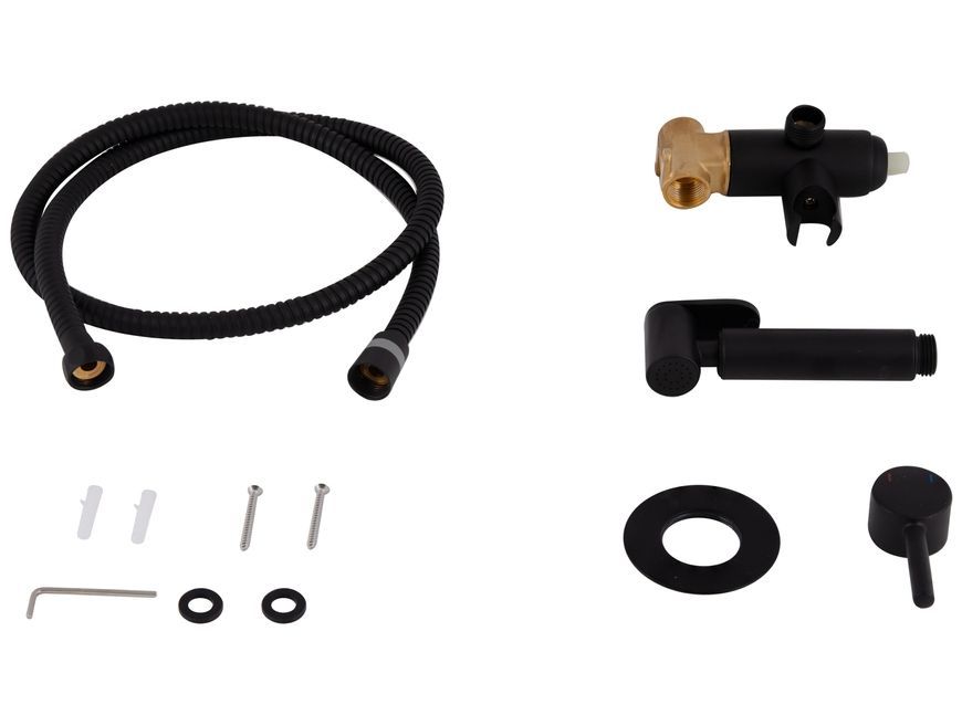 Набор для гигиенического душа QTAP Inspai-Varius Black скрытого монтажа QTINSVARBСRV00440001 - QTINSVARBСRV00440001