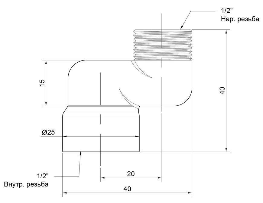 Эксцентрик радиаторный ICMA 1/2" ВН, смещение 2 см №720 - 82720CQ06