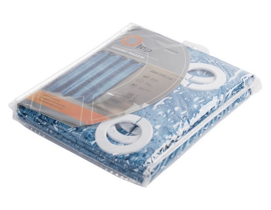 Шторка для ванной QTAP Tessoro PA62232 200х200 - QTPA62232