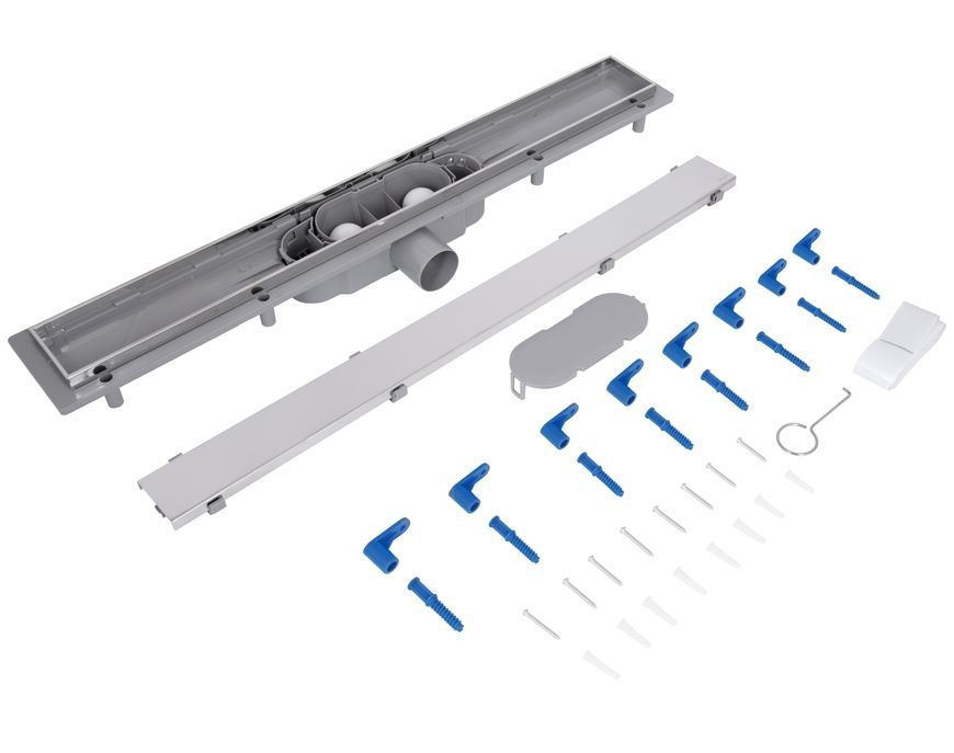 Трап Qtap Dry Tile 304-900 с сухим затвором 900 мм под плитку (универсальный) QTDRYTILE304900 - QTDRYTILE304900