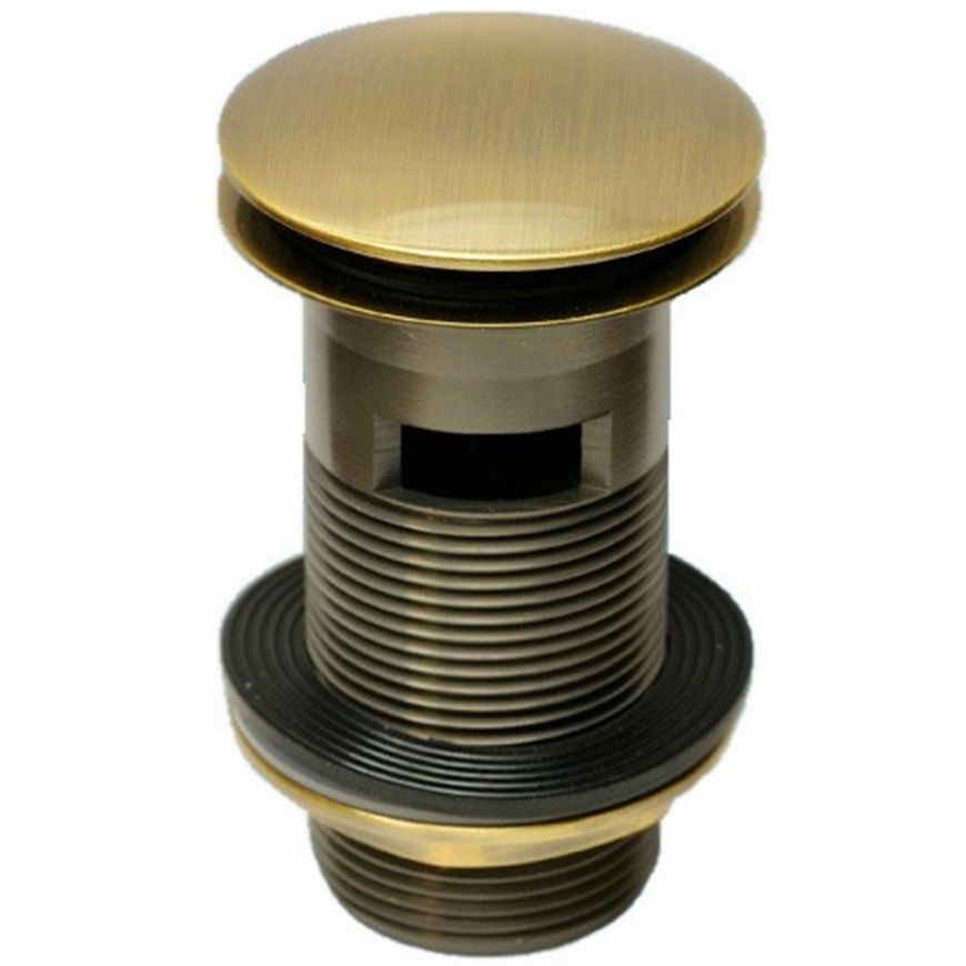 Донний клапан McALPINE CW60-АB Cliсk-Claсk бронза для раковини 1 1/4" з переливом - CW60-AB