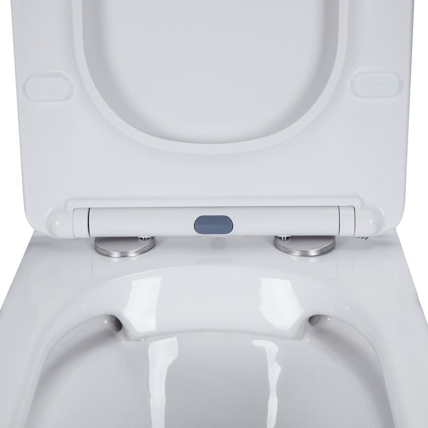 Унитаз подвесной QTAP Presto безободковый с сиденьем Soft-close QT24332615EW - QT24332615EW