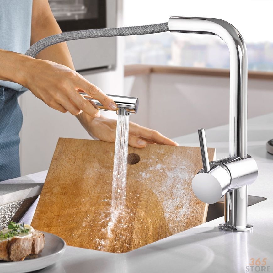 Змішувач для мийки сенсорний GROHE&nbsp;Minta Touch з висувним виливом 31360001 - 31360001