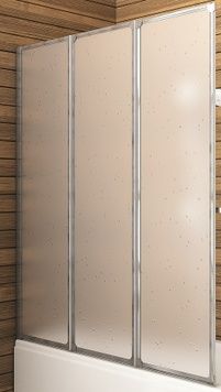 Шторка стеклянная для ванны KFA ARMATURA STANDARD 170-04000P универсальная, профиль хром матовый - 170-04000Р