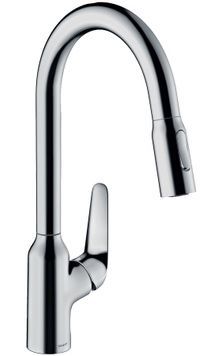 Змішувач для кухонної мийки HANSGROHE Focus M42 220 2jet sBox з висувним виливом Chrome 71820000 хром - 71820000