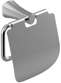 Держатель для туалетной бумаги с крышкой Imprese Cuthna хром 140280 stribro