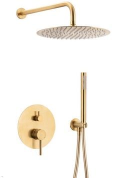Душевая система скрытого монтажа KFA ARMATURA MOZA GOLD матовое золото 5039-501-31 - 5039-501-31