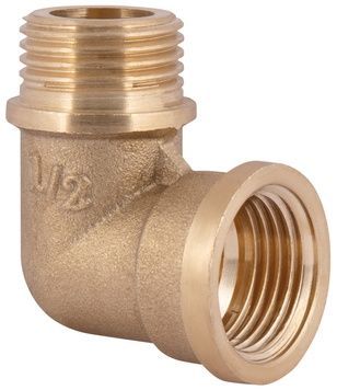 Уголок латунный SD Plus 1/2"Вх1/2"Н усиленный SD42015U