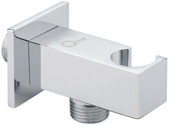 Підключення для шлангу з тримачем QTAP Spojeni прямокутне QTCRMBH130 Chrome - QTCRMBH130