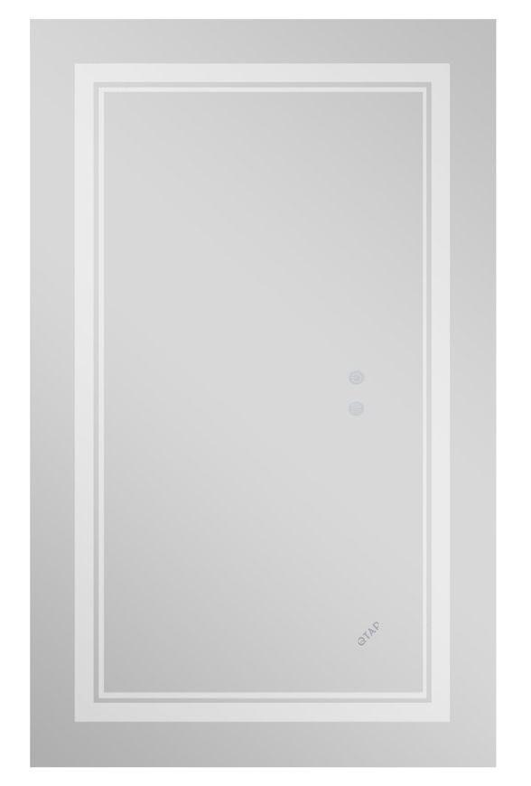 Дзеркало Qtap Cardinal 700х1000 прямокутне з LED-підсвічуванням Touch, з антизапотіванням, з димером, рег. темп. кольору (3000-6500K) QT0478C10070