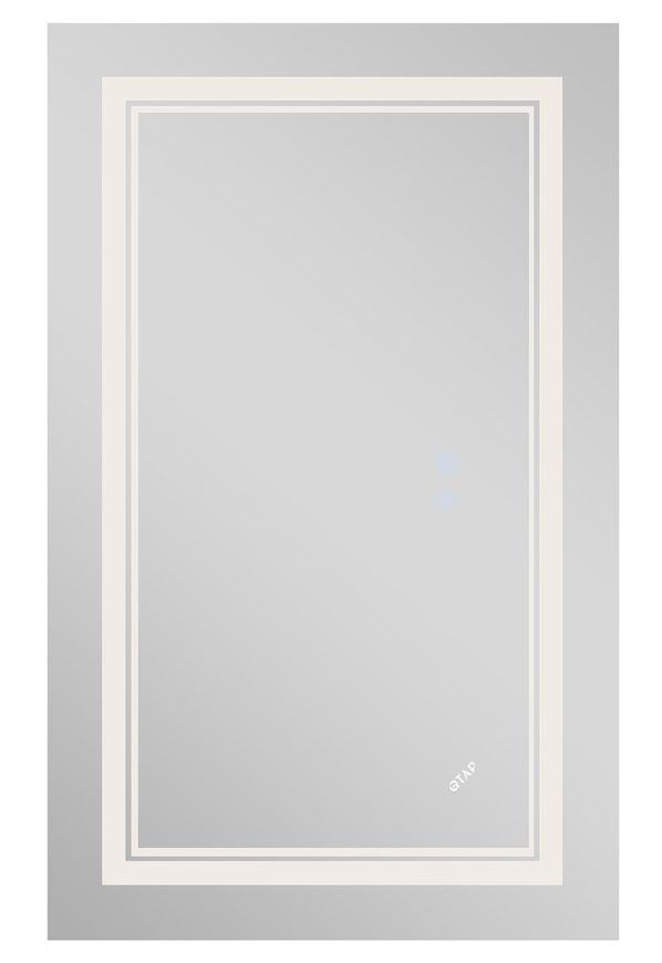 Дзеркало Qtap Cardinal 700х1000 прямокутне з LED-підсвічуванням Touch, з антизапотіванням, з димером, рег. темп. кольору (3000-6500K) QT0478C10070