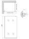 Душевая перегородка Qtap Walk-In Standard BLM2011.C8 стекло 8 мм Clear, CalcLess, 110x200, неподвижная STDBLM2011C8 - STDBLM2011C8 - 2