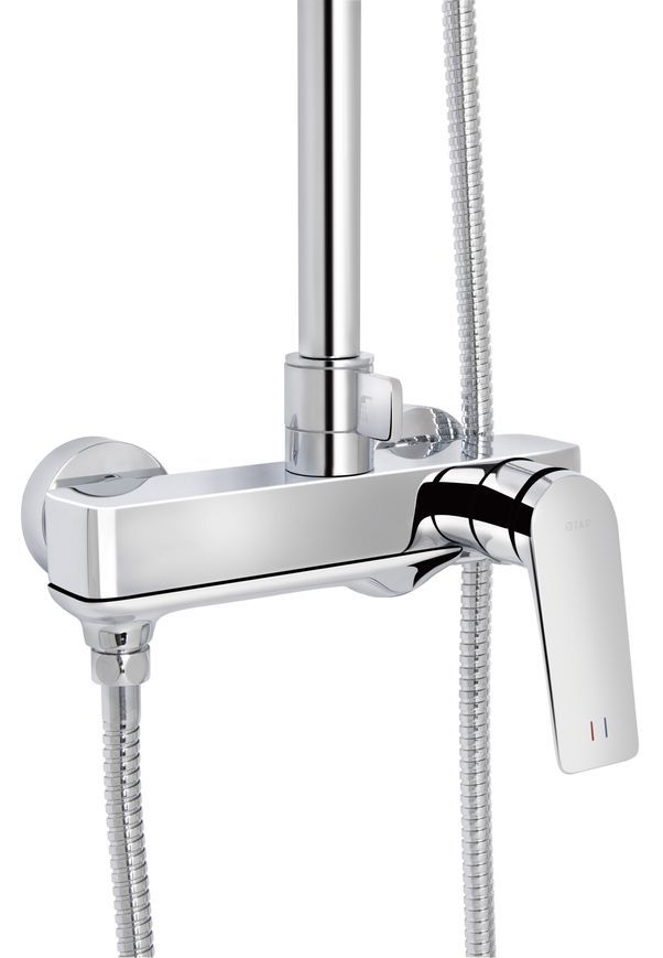 Душевая система Qtap Vlasta New с поворотным изливом Chrome QTVLA111CRM45650 - QTVLA111CRM45650