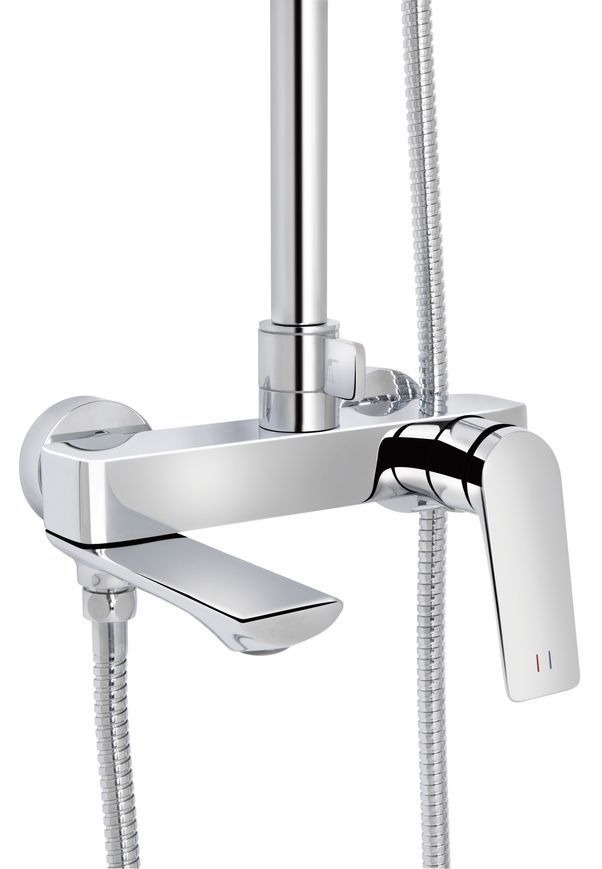 Душевая система Qtap Vlasta New с поворотным изливом Chrome QTVLA111CRM45650 - QTVLA111CRM45650