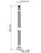 Шланг для змішувача Thermo Alliance Forte 80 см М10x1/2" ВР нерж. обплетення (пара) TAF387W80