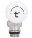 Кран радиаторный Thermo Alliance Standart 1/2" ВН с ручкой и антипротечкой угловой SF232W15