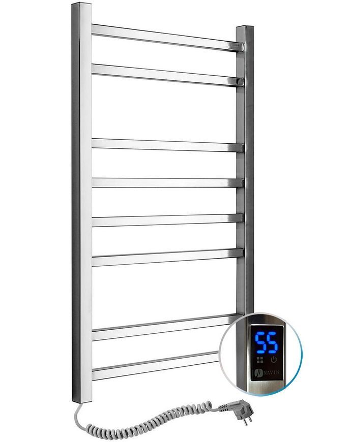 Полотенцесушитель электрический NAVIN Loft 500х800 Sensor таймер регулятор левый 10-043153-5080 - 10-043153-5080