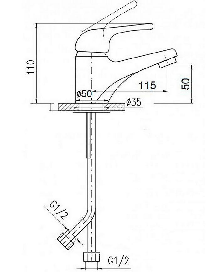 Набір змішувачів Q-TAP Set CRM 40-111 для умивальника, ванни, душова стійка - QTSETCRM40111