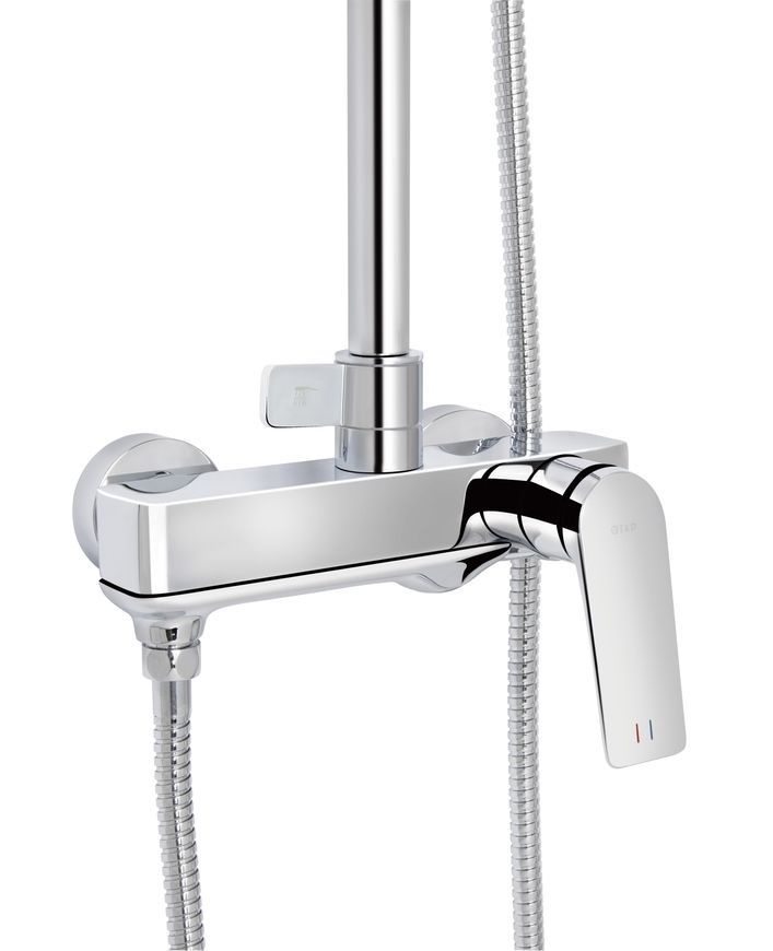 Душевая система Qtap Vlasta New с поворотным изливом Chrome QTVLA111CRM45650 - QTVLA111CRM45650