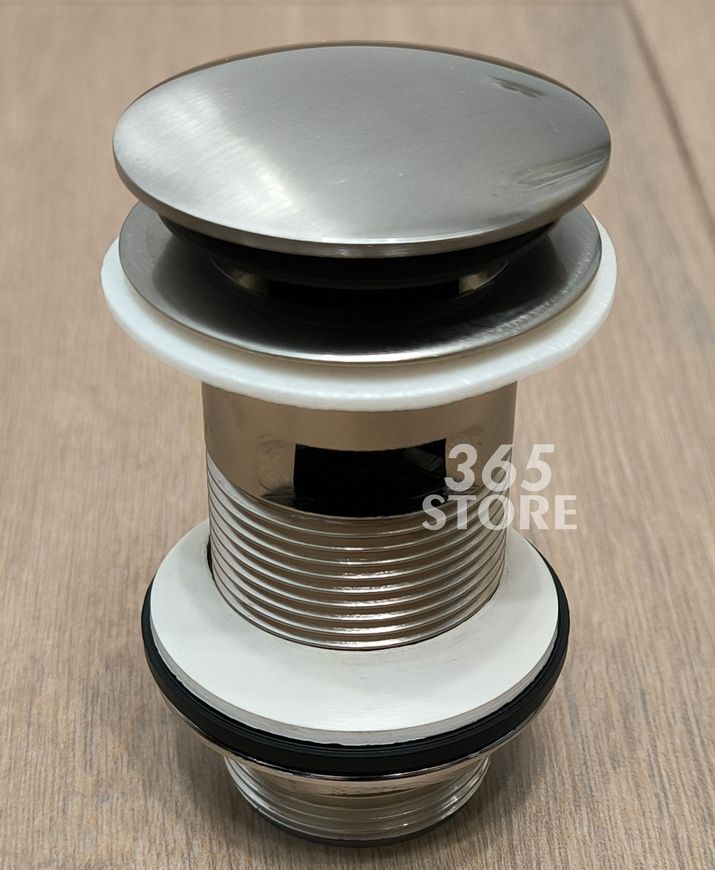 Донный клапан McALPINE CW60-SN Cliсk-Claсk никель для раковины 1 1/4" с переливом - CW60-SN