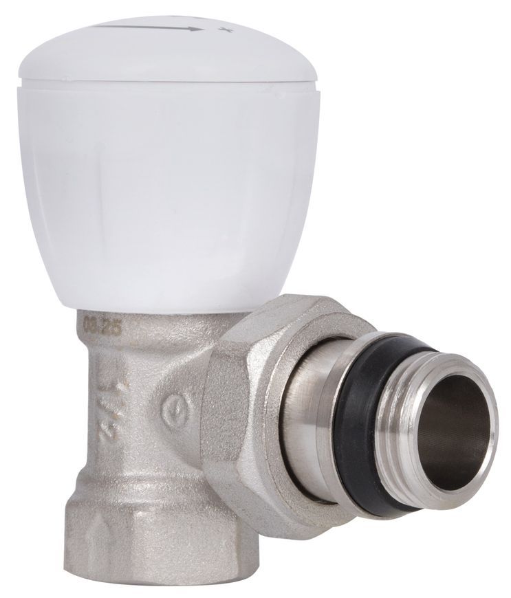 Кран радиаторный Thermo Alliance Standart 1/2" ВН с ручкой и антипротечкой угловой SF232W15