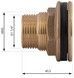 Врізка в бак латунна Thermo Alliance Standart 1 1/4" ЗР SD40032