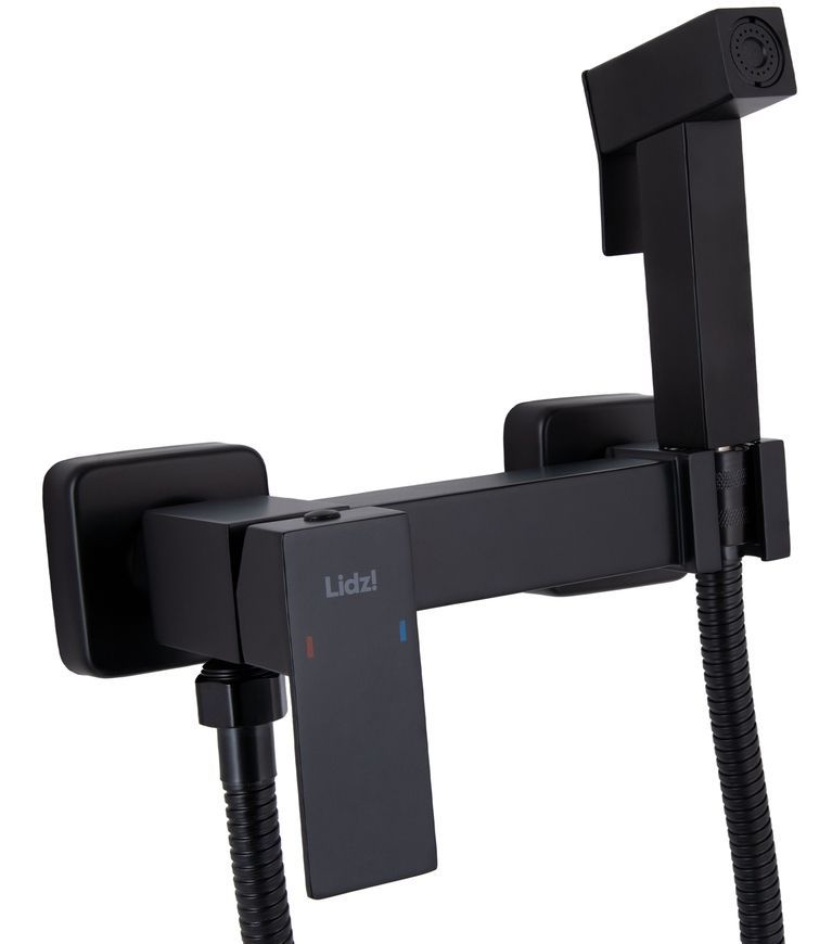 Набор для гигиенического душа Lidz Kubis 110 прямоугольный Black LDKUB110BLA46104 - LDKUB110BLA46104