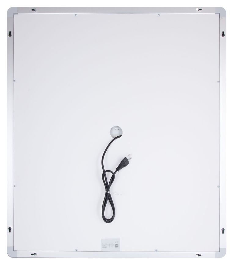 Зеркало настенное прямоугольное Qtap Mideya MI1 700х800 с LED-подсветкой Touch, антизапотеванием, диммером, рег. яркости QT2078DCF7080W