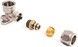 Уголок обжимной SD Forte 16х1/2" ВР настенный латунь SF179W1615