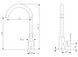 Смеситель для кухни Brinex Pure 015F U-образный Nickel BRIPUR015FNKL - BRIPUR015FNKL - 2